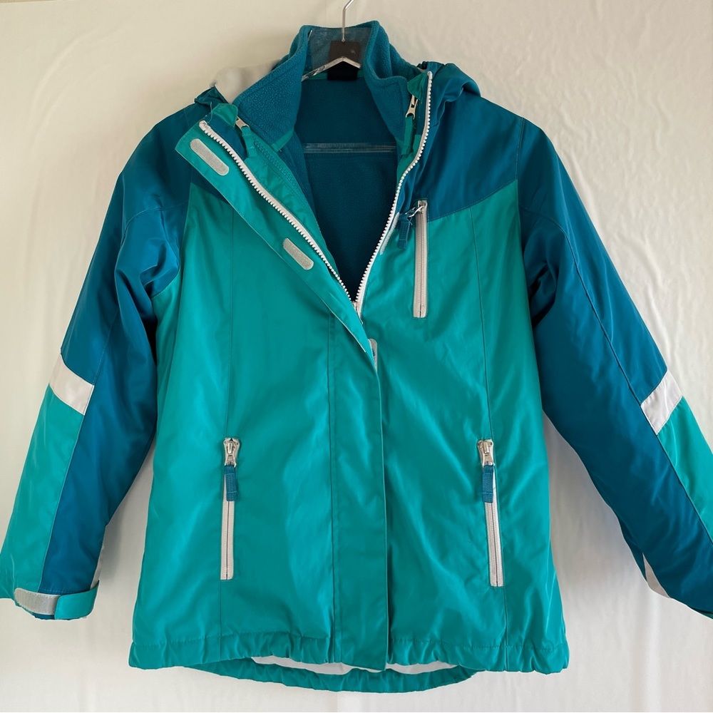 Land’s End Green/ blue 2 Jackets Size M 10-12 Unisex